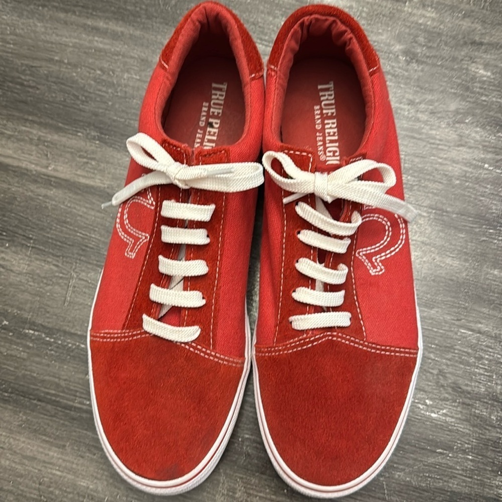 NWOB🍍 True Religion Bellamy Men's Mixed Media Lace-Up Low Top Sneakers Size 12